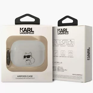 Karl Lagerfeld KLAP2HNCHTCT Airpods Pro 2 cover transparent Ikonik Choupette - Akcesoria do słuchawek - miniaturka - grafika 4