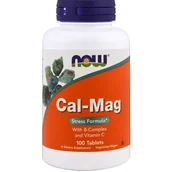 Suplementy naturalne - Now Foods CAL-MAG STRESS FORMULA 100 TABL. - miniaturka - grafika 1