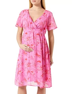 Sukienki ciążowe - Noppies Maternity Dress Cusco Short Sleeve All Over Print Kleid Cyclamen-N072, XL, Cyclamy - N072, 42 - grafika 1