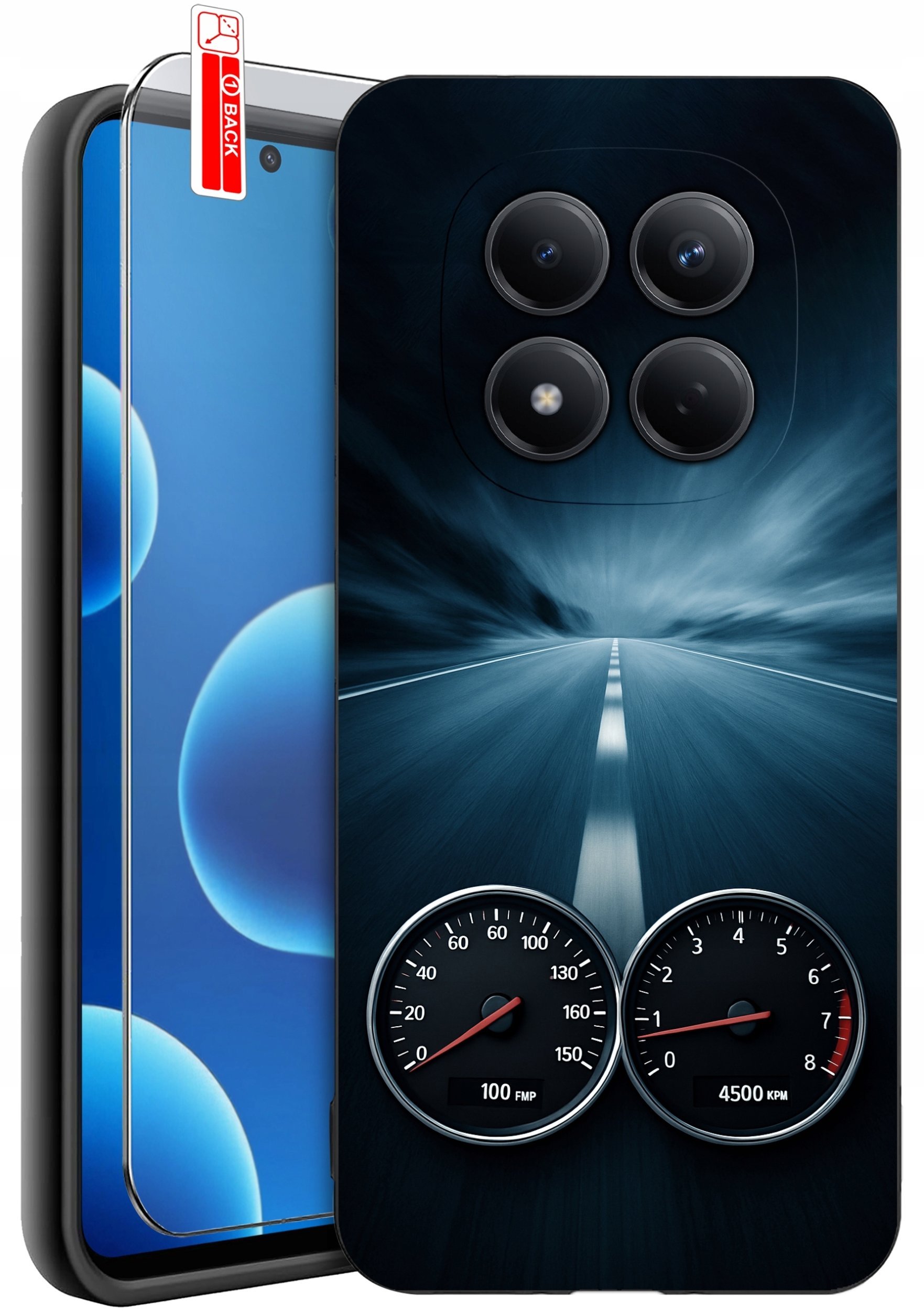 krainaGSM ETUI do Xiaomi Redmi Note 15 Pro 4G WZORY SILIKONOWE MATT CASE + SZKŁO