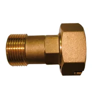 Akcesoria hydrauliczne - Śrubunek do wodomierza 1/2" Invena - miniaturka - grafika 1