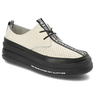 Półbuty damskie - Beżowe Półbuty Filippo Eleganckie Buty Damskie - miniaturka - grafika 1