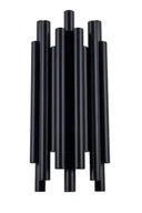 Lampy ścienne - Maxlight Kinkiet LAMPA ścienna ORGANIC W0286 metalowa OPRAWA sople LED 8W 3000K tuby czarne - miniaturka - grafika 1