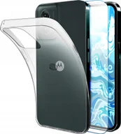 Etui i futerały do telefonów - ETUI DO MOTOROLA MOTO G55 5G OBUDOWA SILIKON SLIM POKROWIEC CLEAR SZKŁO - miniaturka - grafika 1