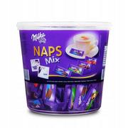 Bombonierki i czekoladki - Milka, mini czekoladki Naps mix smaków, 1 kg - miniaturka - grafika 1