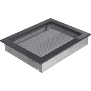 Kratki.pl KRATKA KOMINKOWA PROSTOKĄTNA GRAFITOWA 220X300 MM 22/30G - Akcesoria kominkowe - miniaturka - grafika 1