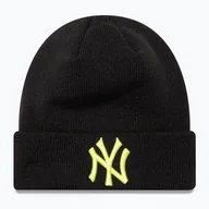 Czapki damskie - Czapka zimowa New Era Le Beanie Nyy black - miniaturka - grafika 1