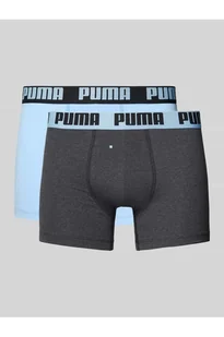 Obcisłe bokserki z elastycznym paskiem z logo w zestawie 2 szt - Puma - Majtki damskie - miniaturka - grafika 1