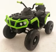 Pojazdy elektryczne dla dzieci - RAMIZ Pojazd Quad ATV Pompowane Koła Czarno-Zielony PA.BDM0906.AIR.CZ-ZIE - miniaturka - grafika 1