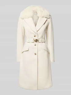 Płaszcz z paskiem i kieszeniami z patką - Płaszcze damskie - miniaturka - grafika 1