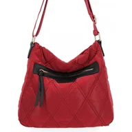 Torebki damskie - Pikowana Torebka Listonoszka firmy Herisson 1252L80145 Bordowa - miniaturka - grafika 1