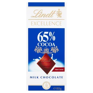 Lindt Excellence 65% Cocoa Czekolada mleczna 80 g - Czekolada - miniaturka - grafika 1