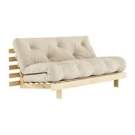 Sofy i kanapy - Beżowa rozkładana sofa 160 cm Roots – Karup Design - miniaturka - grafika 1