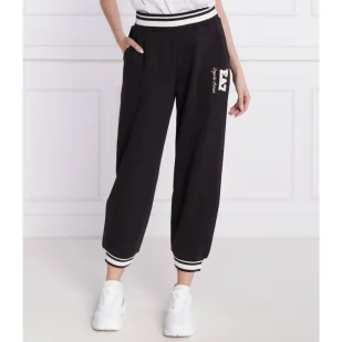 EA7 Spodnie dresowe | Loose fit - Dresy damskie - miniaturka - grafika 1