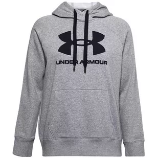 Bluza Damska Under Armour Rival Fleece Logo Hoodie Szara 1356318 035-Xxl - Bluzy damskie - miniaturka - grafika 1