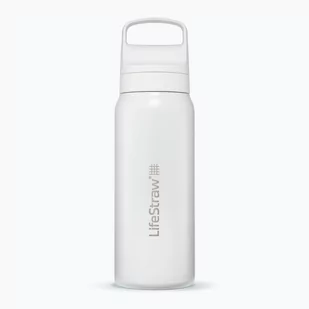 Butelka turystyczna Lifestraw Go 2.0 Steel z filtrem 1 l white - Shakery i bidony sportowe - miniaturka - grafika 1
