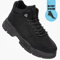 Buty trekkingowe męskie - Męskie obuwie zimowe Big Star OO174582 czarny eko-skóra 43 - miniaturka - grafika 1