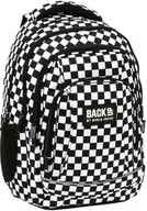 Plecaki szkolne i tornistry - Plecak szkolny BackUp klasa 5-8 kratka czarno -biały - miniaturka - grafika 1