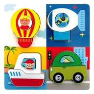 Układanki dla dzieci - Bino Puzzle 3D - transport - miniaturka - grafika 1