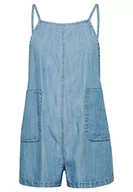 Bluzy damskie - Superdry Vintage Woven Playsuit Bluza damska, Lekki dżins, 32 - miniaturka - grafika 1