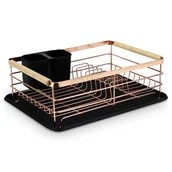 Suszarki do naczyń - Suszarka do naczyń, ociekacz, Massido, 43x32x14 cm, złoty - miniaturka - grafika 1