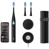 Szczoteczki elektryczne - OCLEAN X ULTRA S Set BLACK - szczoteczka soniczna w zestawie z etui podróżnym i 3 końcówkami - miniaturka - grafika 1