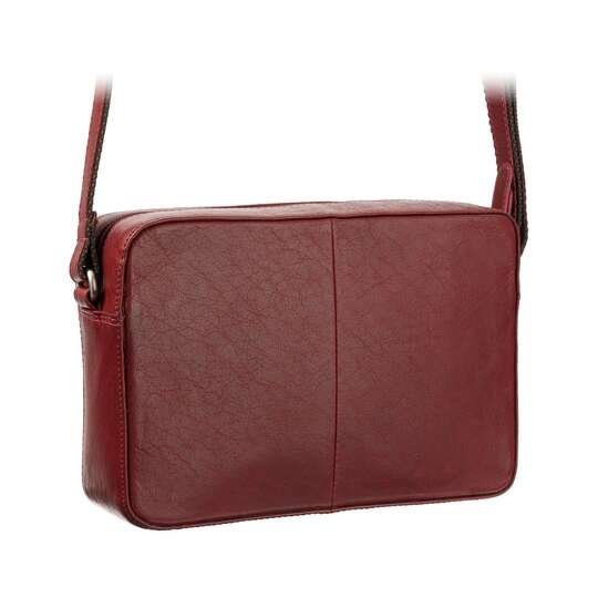 Mała skórzana listonoszka czerwona Visconti S-41