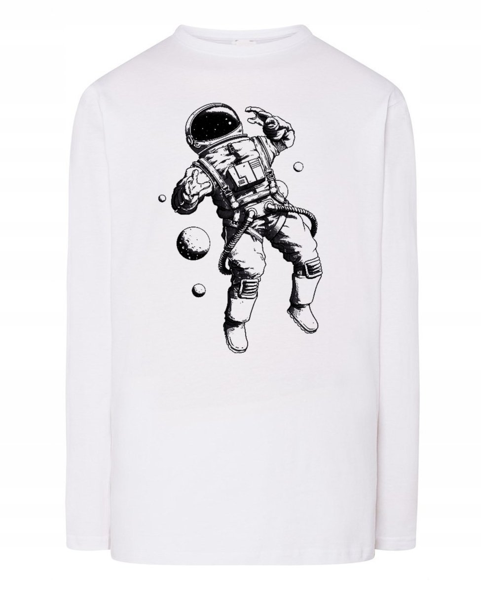 Longsleeve męski nadruk Astronauta r.5XL