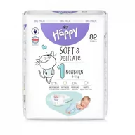 Pieluchy - Bella Baby Happy Soft & Delicate Newborn 1 Pieluszki 2-5kg, 82szt. - miniaturka - grafika 1