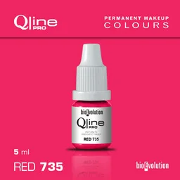 Pigment do makijażu permanentnego ust Bioevolution Red 735 Qline Pro 5ml - Pozostałe akcesoria kosmetyczne - miniaturka - grafika 1