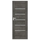 Drzwi wewnętrzne - Drzwi pokojowe CHICAGO beton ciemny 80 prawe - miniaturka - grafika 1