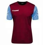 Koszulki męskie - Koszulka T-shirt sportowa krótki rękaw kolor bordo Hummel Elite Match r. M - miniaturka - grafika 1
