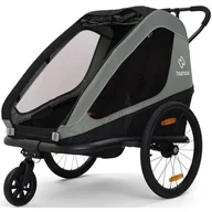 Przyczepki rowerowe - Przyczepka rowerowa HAMAX Traveller Twin Khaki-czarny - miniaturka - grafika 1