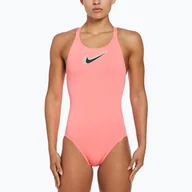 Stroje kąpielowe - Strój pływacki jednoczęściowy damski Nike Hydrastrong 3D Swoosh Fastback - miniaturka - grafika 1