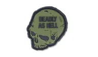 Odzież taktyczna i umundurowanie - 101 Inc. - Naszywka 3D - Deadly As Hell - Zielony OD - miniaturka - grafika 1
