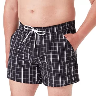 BOSS Męskie szorty kąpielowe Match Swim, czarne 1, L, czarny (Black1), L - Kąpielówki męskie - miniaturka - grafika 1