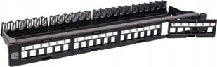 Techly 368567 Patch panel na 24 moduły Keystone, 1U, Rack 19" - Pozostałe akcesoria sieciowe - miniaturka - grafika 1