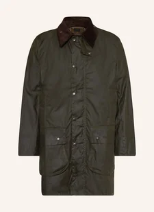 Barbour Kurtka Polowa Border Wax gruen - Moda i Uroda OUTLET - miniaturka - grafika 1