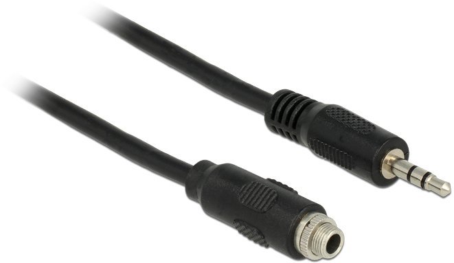 Kabel Delock DeLOCK 1m, 2x3.5mm kabel audio 3.5mm Czarny 85116