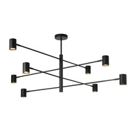 Lampy sufitowe - Sufitowa lampa loftowa Snow LP-731/8P BK salonowa czarna - miniaturka - grafika 1