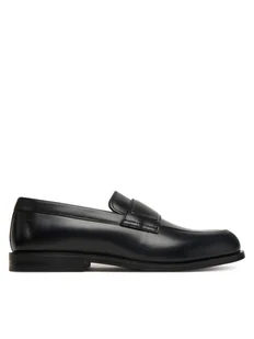 Calvin Klein Półbuty Ess Rubber Band Loafer Lth HM0HM01923 Czarny - Półbuty męskie - miniaturka - grafika 1