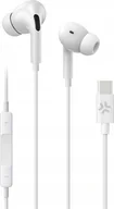 Słuchawki - Celly UP1200 Stereoheadset In-Ear USB-C Vit - miniaturka - grafika 1