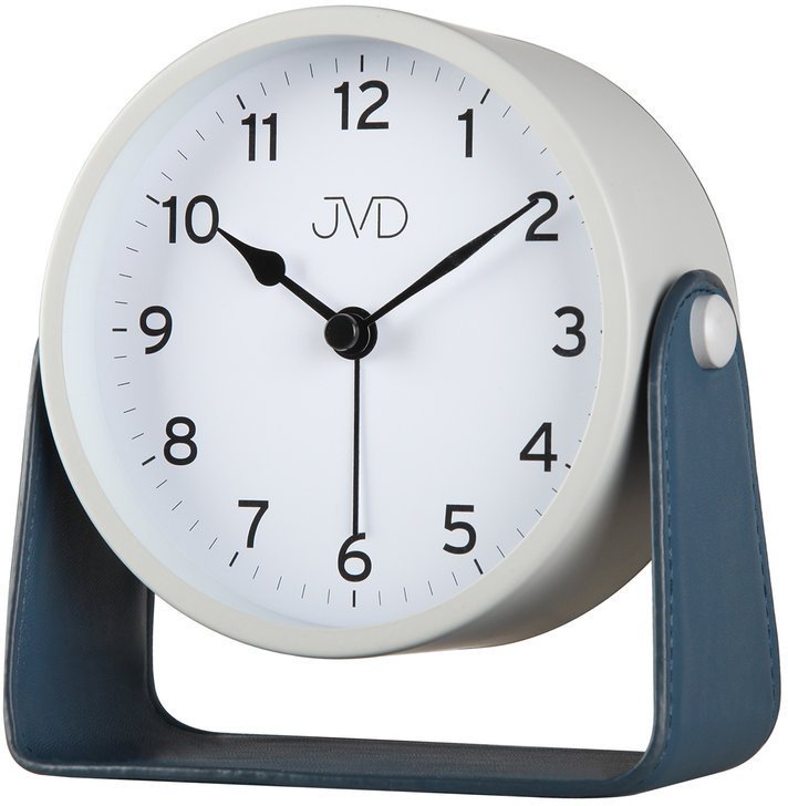 JVD Budzik SRP2313.2 12 cm szary skórzana podstawka