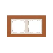 Klawisze i ramki - Kontakt Simon Kontakt_Simon Ramka 2x cegła / ramka pośrednia beż 82727-64 - miniaturka - grafika 1