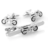 Spinki do mankietów i krawatów - Komplet biżuterii Motocykle SDK-1031 - miniaturka - grafika 1
