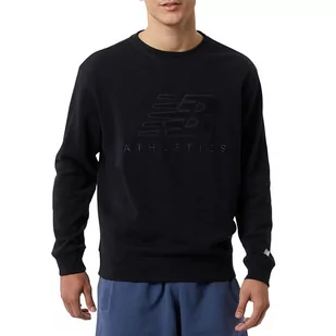 Bluza New Balance MT23501BK - czarna - Bluzy sportowe męskie - miniaturka - grafika 1
