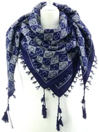 Apaszki i szaliki damskie - CHUSTA ETNO ZE WZORAMI LUDOWYMI - miniaturka - grafika 1
