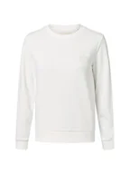 Bluzy damskie - Gant Bluza damska Kobiety Materiał dresowy biały jednolity, S - miniaturka - grafika 1