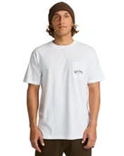 Koszulki męskie - Billabong Stacked Arch PKT Koszulka męska z krótkim rękawem Biała XXL - miniaturka - grafika 1