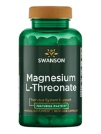 Witaminy i minerały - Swanson Ultra Magnez L-treonian (L-treonian magnezu), Magtein 90 kapsułek ziołowych - miniaturka - grafika 1